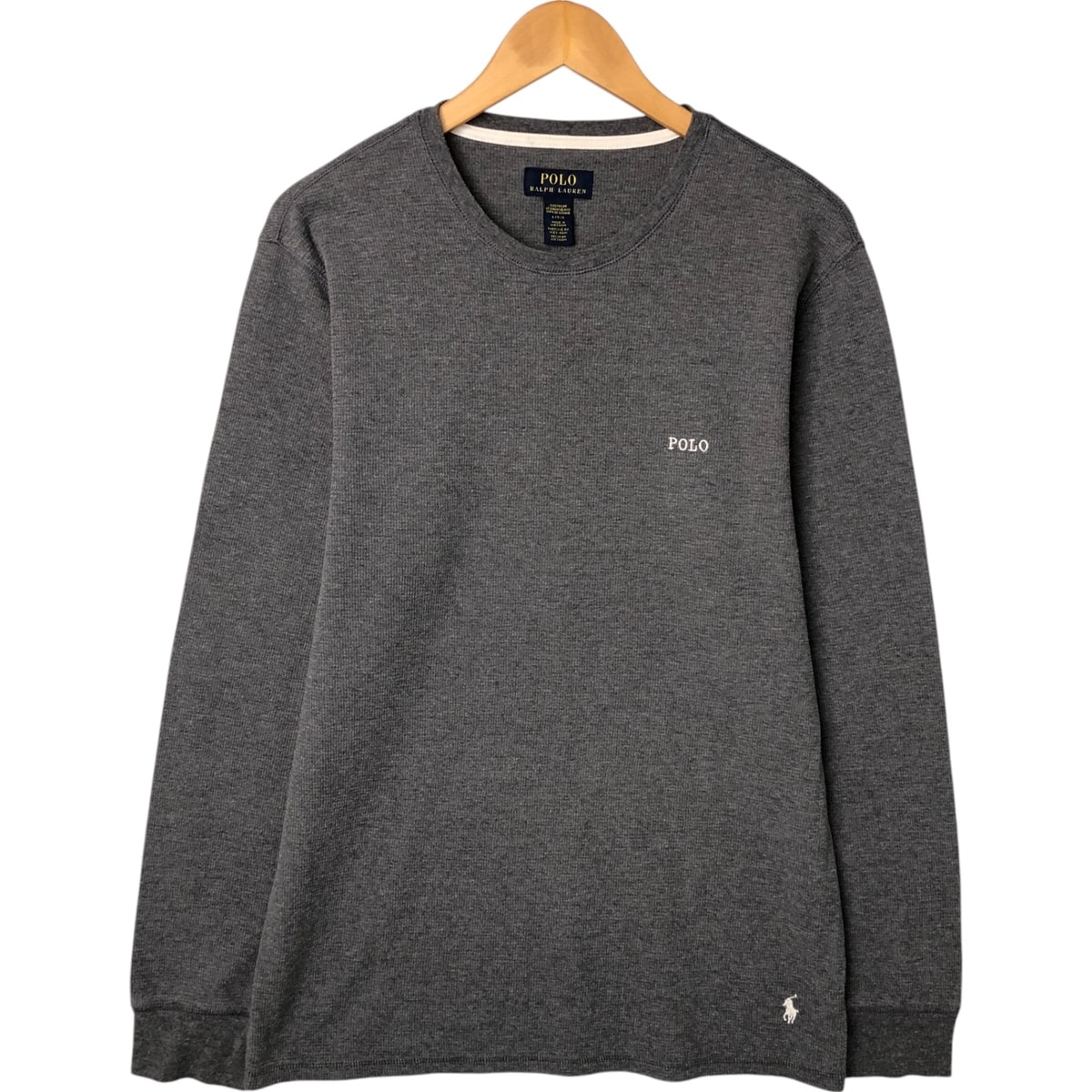 古着 ラルフローレン Ralph Lauren POLO RALPH LAUREN サーマルロンT ワッフル メンズL相当/eaa527127