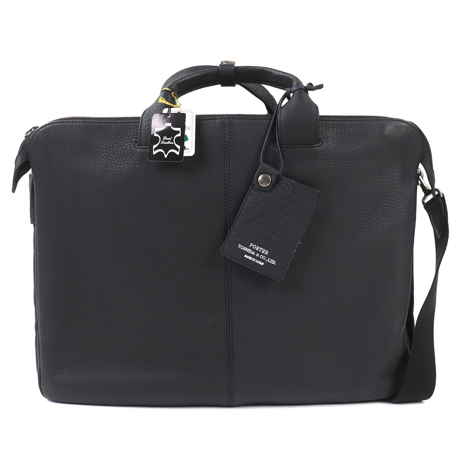 極美品 ポーター ブリーフケース WITH レザー 2WAY ビジネスバッグ