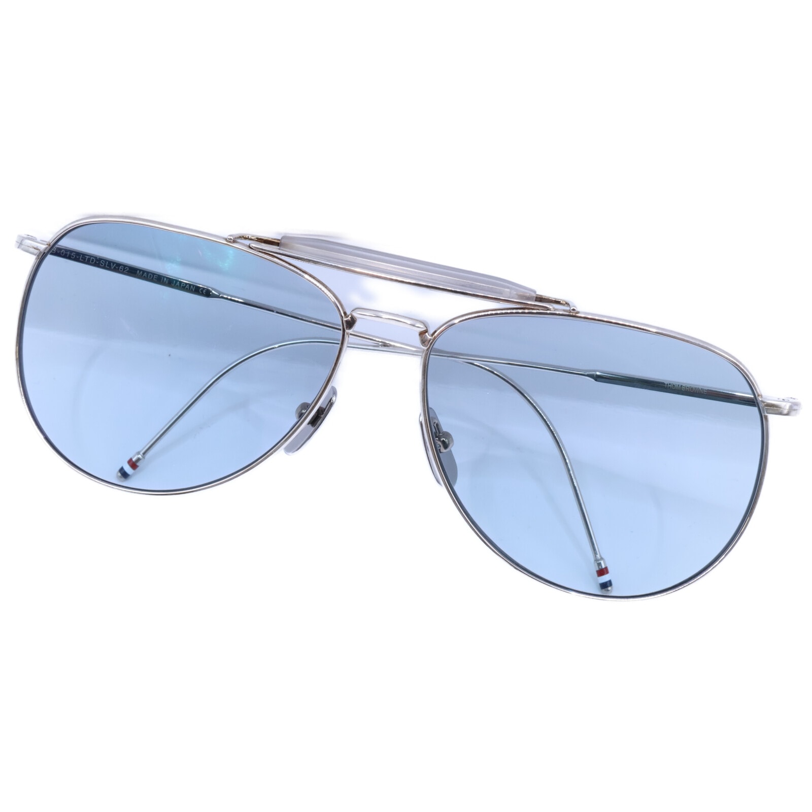 トムブラウン 【美品】TB-015-LTD-SLV-62 ツーブリッジ ティアドロップ 62□15-144