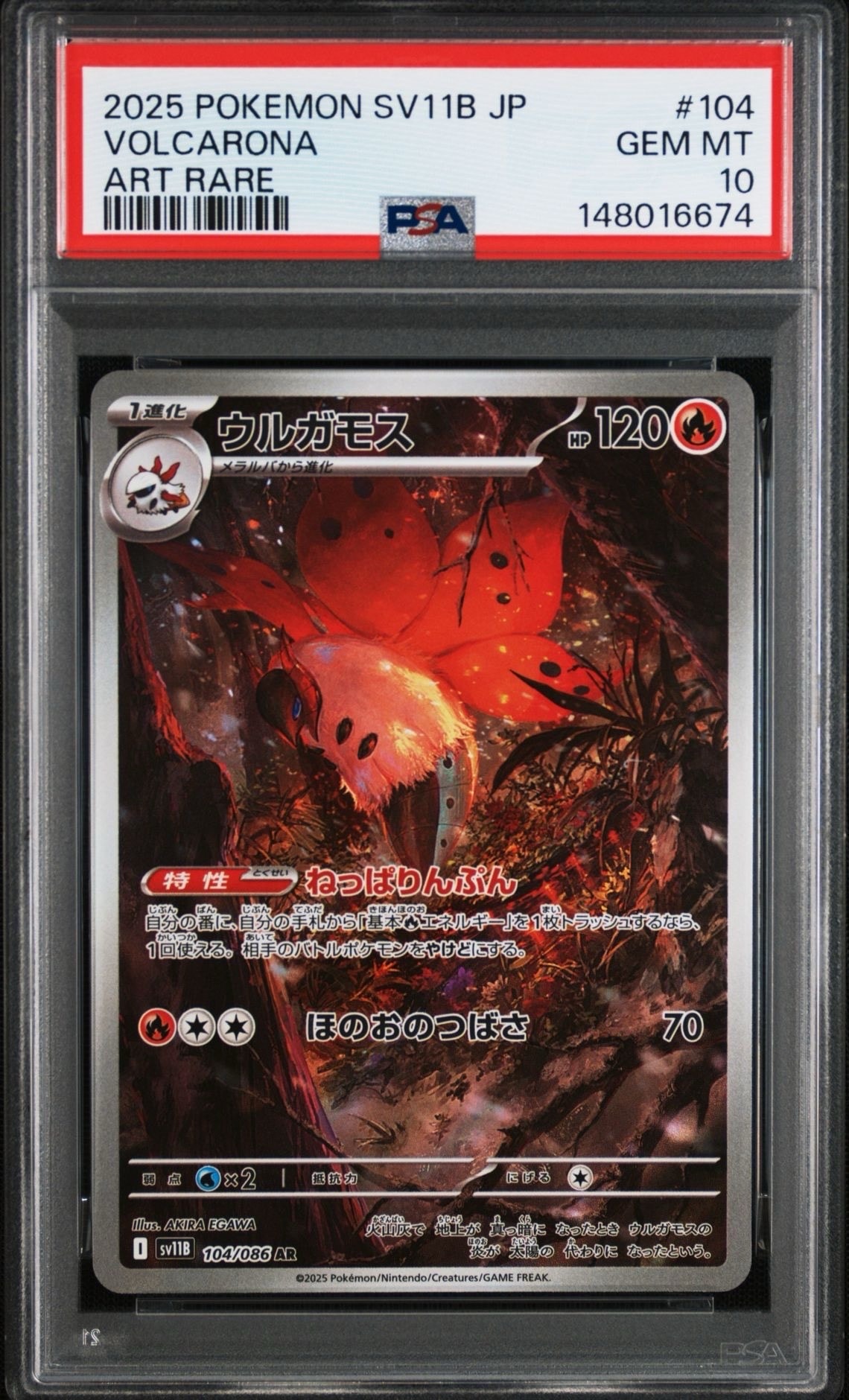 PSA10】ウルガモス AR [SV11B 104/086](拡張パック「ブラックボルト