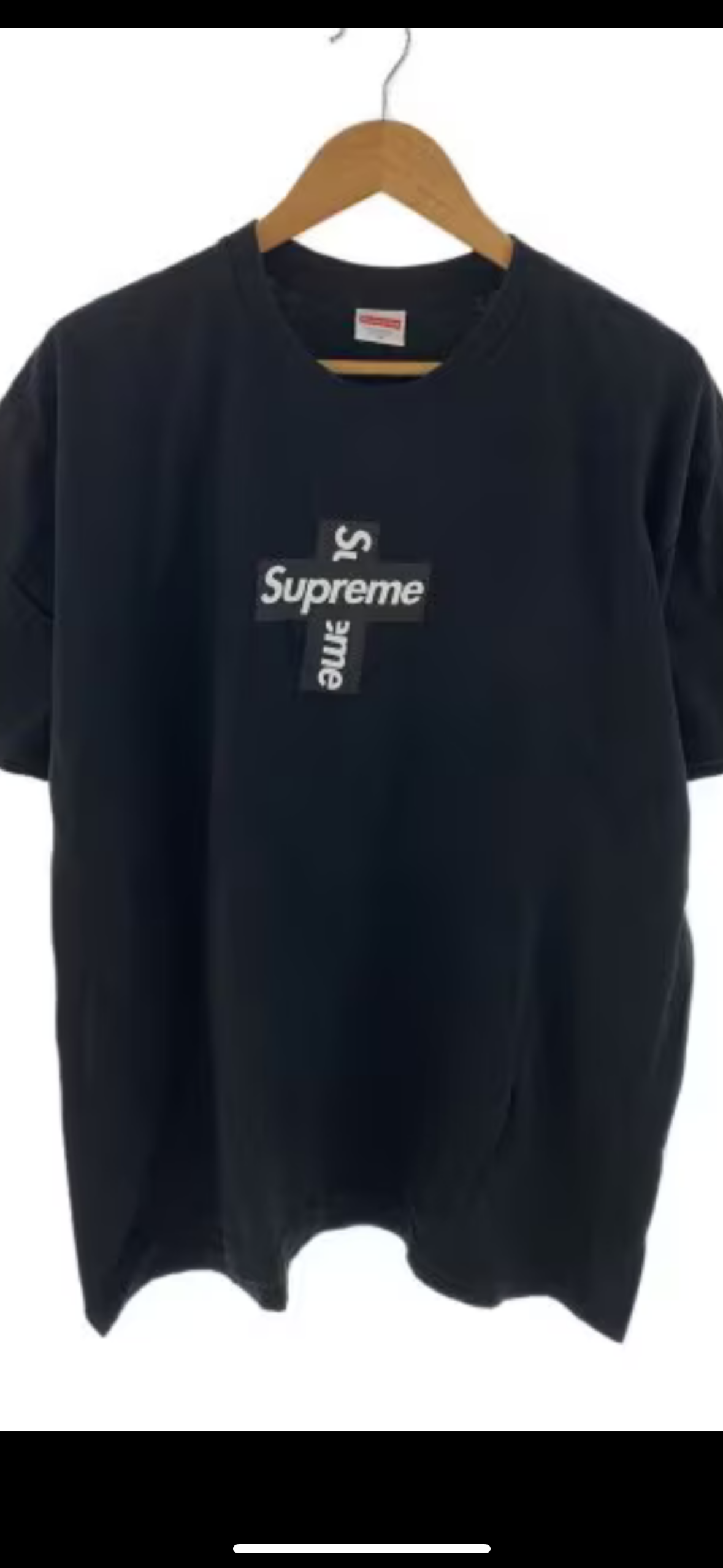 Supreme Cross Box Logo Tee "Black"