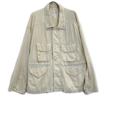 アンセルム 26SS ANC-JK74-B ホワイト AGING FIELD JACKET/フィールドジャケット 3