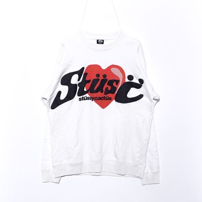 Stussy CPFM HEART CREW "White"