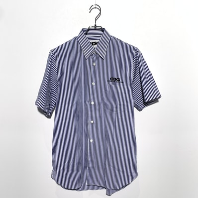 COMME des GARCONS CDG Classic Shirt with Short Sleeve "Blue Stripe"