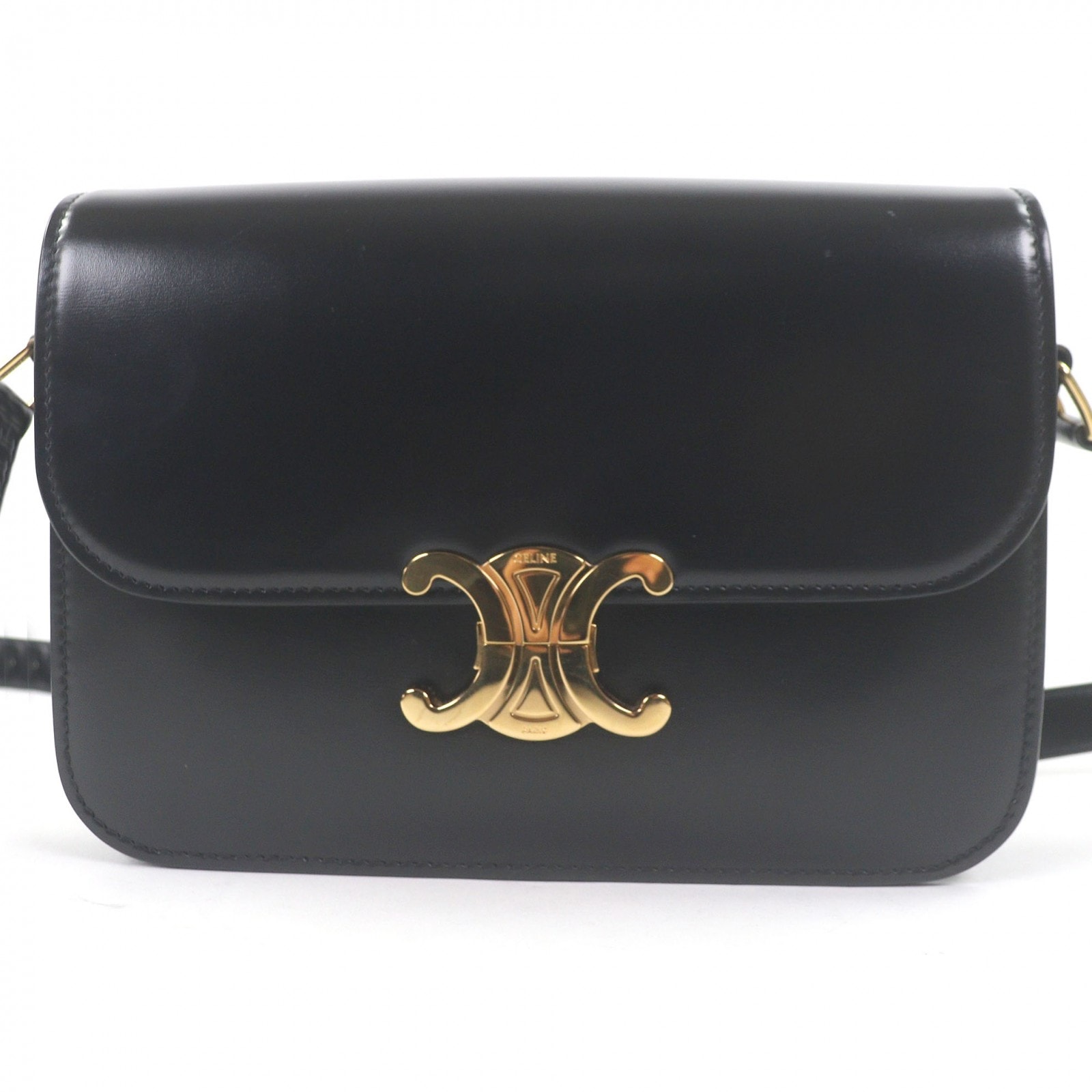 美品 セリーヌ ショルダーバッグ ティーン ブラック レディース