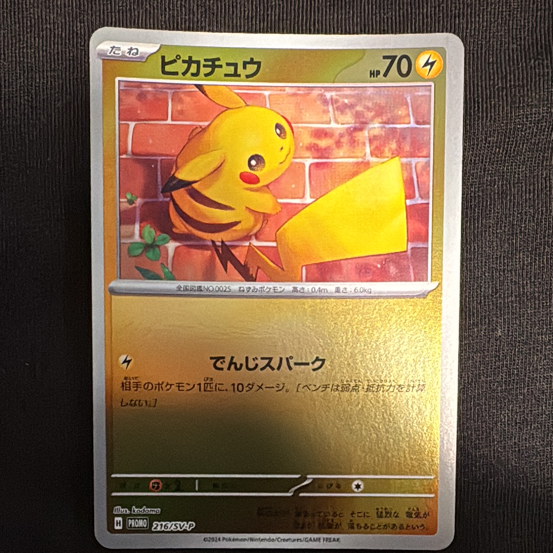 ピカチュウ P [SV-P 216](プロモカードパック「ポケカの夏がキタ!プロモカードGetキャンペーン!」)