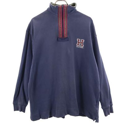 TOMMY HILFIGER 90s 長袖 ハーフジップ トレーナー