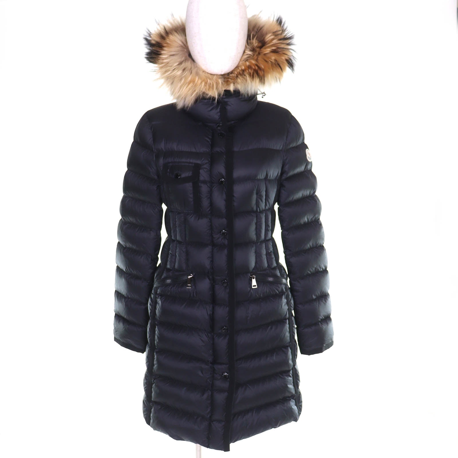 美品 モンクレール ダウンコート HERMIFUR エルミファー ブラック 1