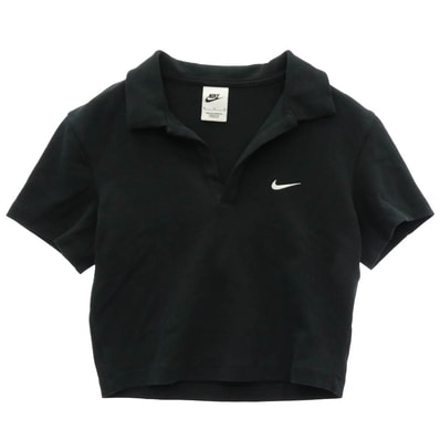 NIKE ナイキ ポロシャツ DV7885-010 W ESS SS POLO CRP ウィメンズ エッセンシャル 半袖 ポロシャツ ブラック系 M【中古】