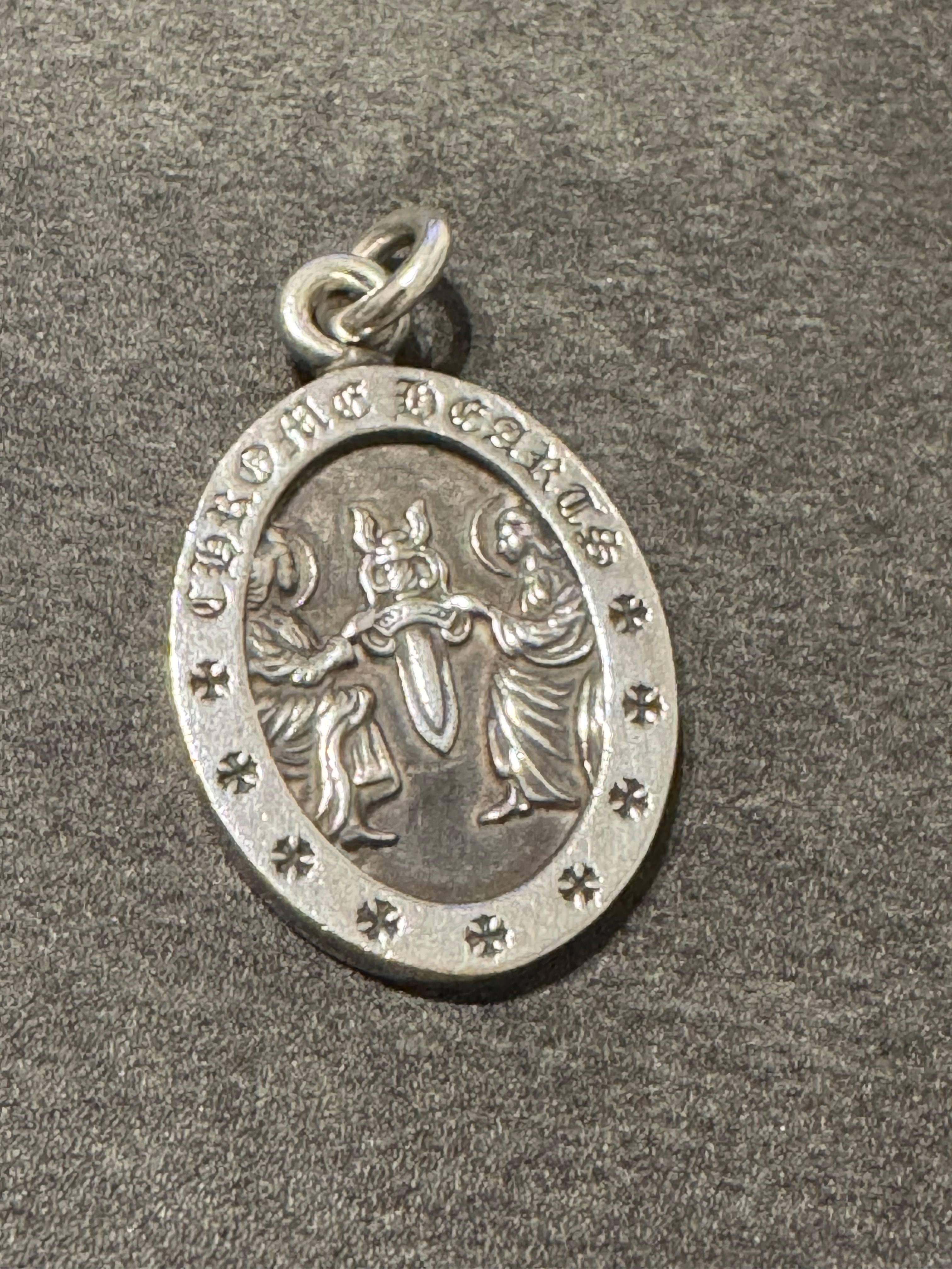 Chrome Hearts Angel Medal Oval Pendant Top "Silver"