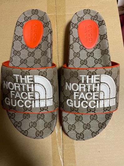 Gucci x The North Face Women's Slide Sandals "Beige/Ebony"