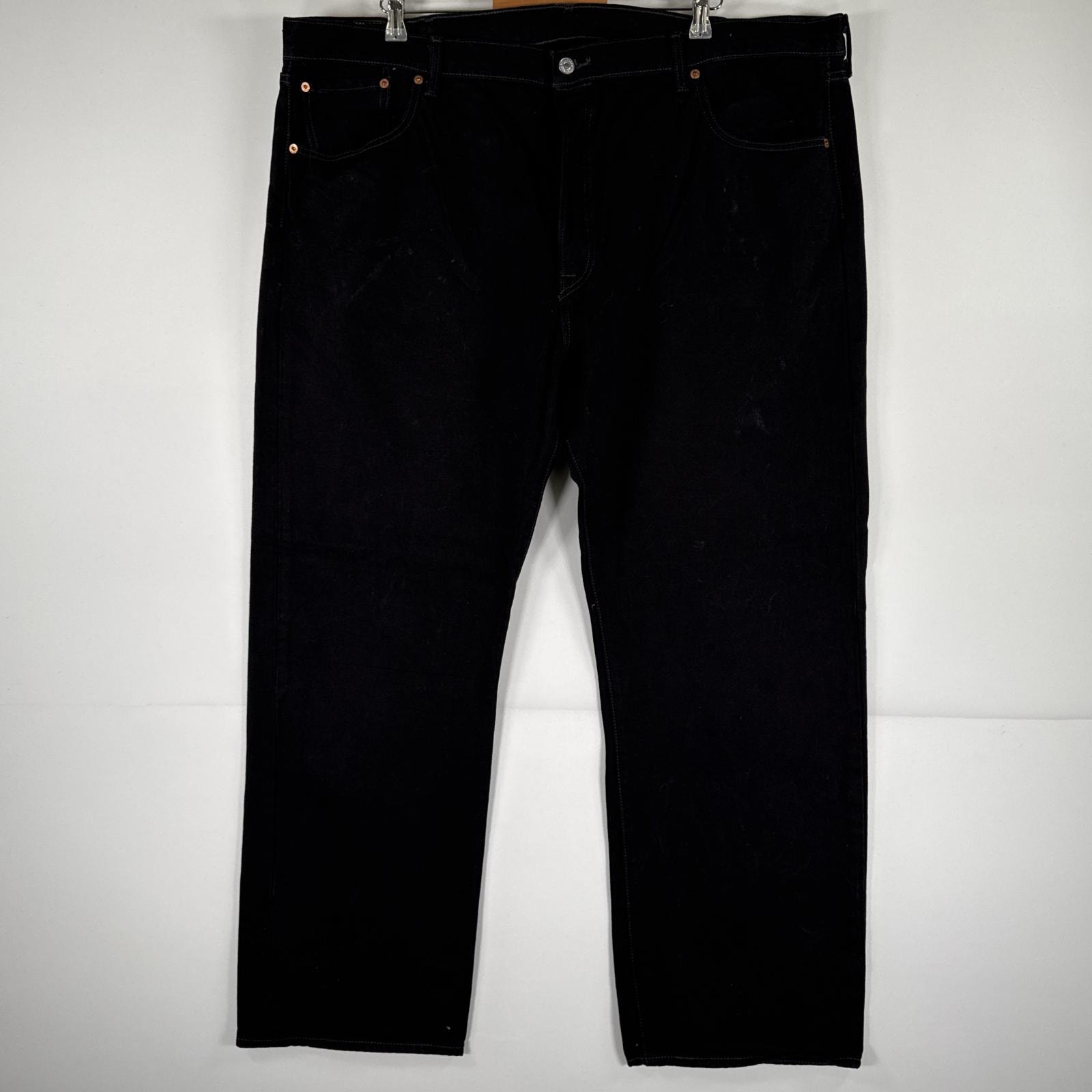 古着 リーバイス Levi's デニムパンツ 501 ジーパン ストレート 大きいサイズ ボタンフライ ジーンズ ビッグサイズ w46 L32 ブラック メンズ