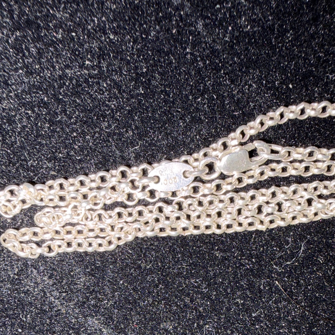 Chrome Hearts Roll Chain Necklace "Silver"