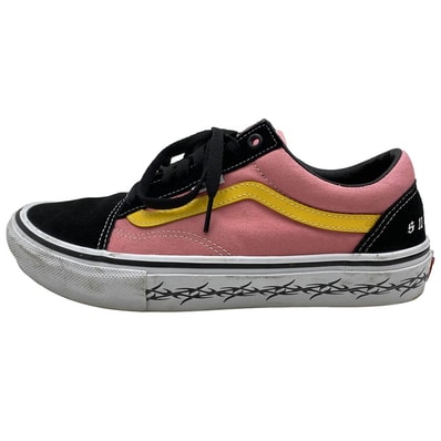 Supreme シュプリーム スニーカー 21AW 500714 × VANS バンズ OLD SKOOL オールドスクール ローカットスニーカー ブラック系 ピンク系 27cm【中古】