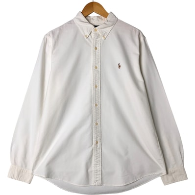 古着 ラルフローレン Ralph Lauren CUSTOM FIT 長袖 ボタンダウンシャツ メンズL相当/eaa560126