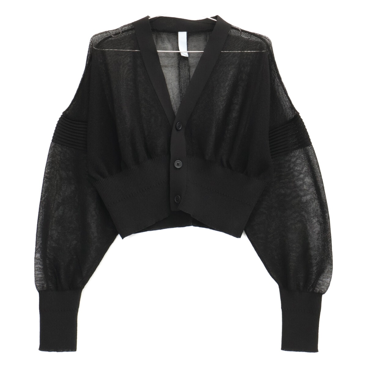 シーエフシーエル 【美品】CF011KE210JM00 TC GARTER LUCENT CROPPED CARDIGAN クロップド カーディガン F