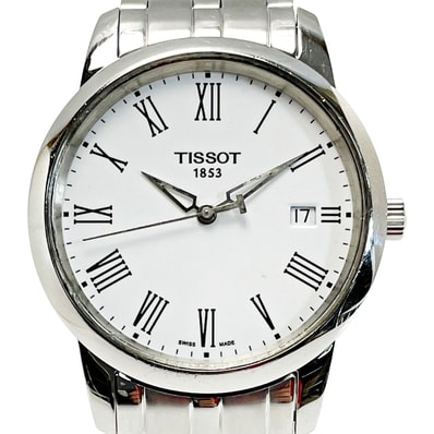 ☆☆TISSOT ティソ クォーツ T033410A シルバー×ホワイト ステンレススチール メンズ 腕時計