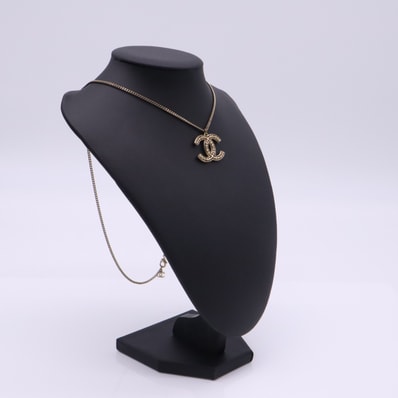 美品 CHANEL シャネル ココマーク ネックレス GP - ネックレス アンティークゴールド GP レディース