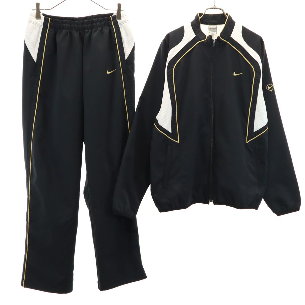 NIKE ナイキ 長袖 ジャージジャケット 上下セットアップ L ブラック系