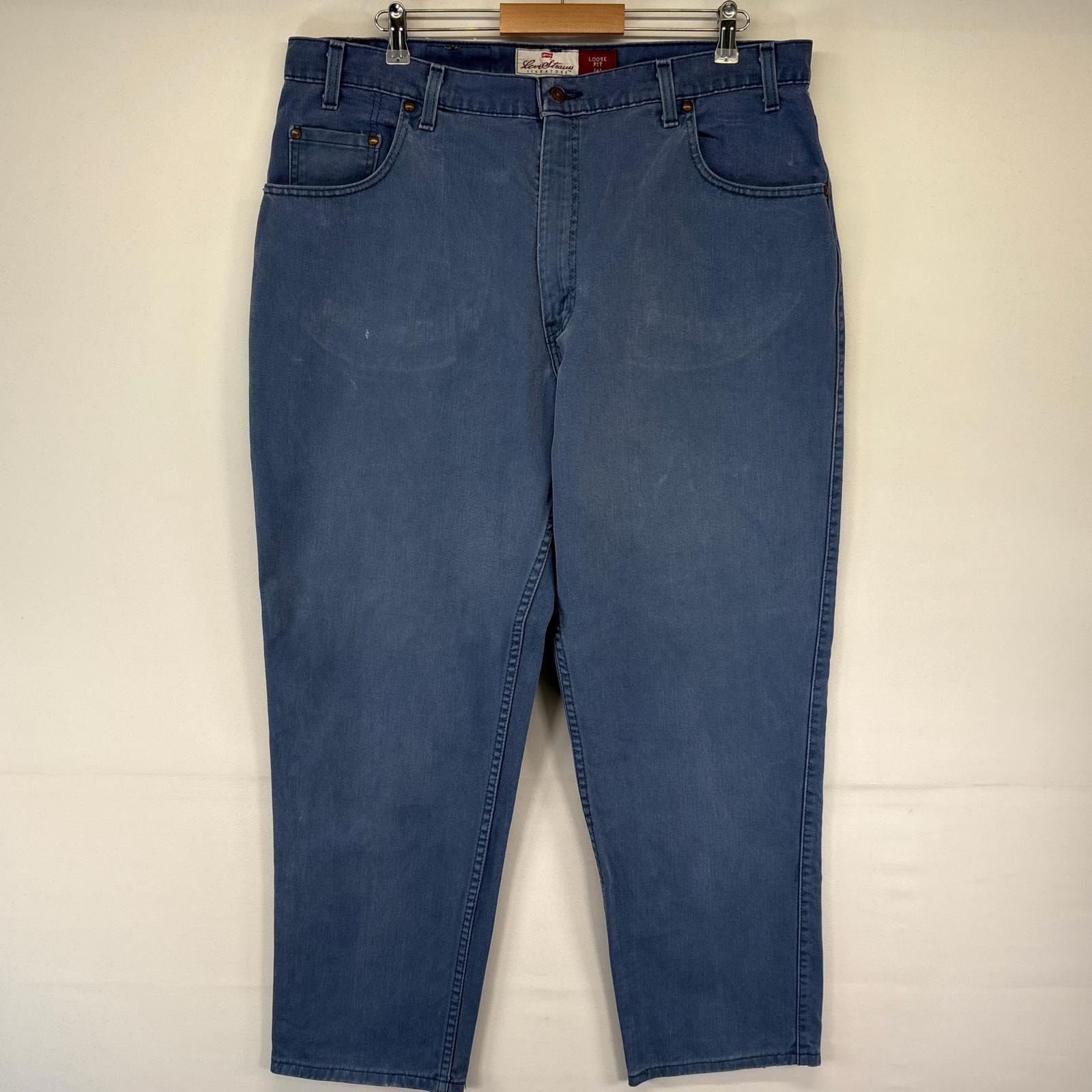 古着 90's/90年代 リーバイス Levi's USA製 パンツ 545 ルーズフィット テーパード 大きいサイズ 40x30  ブルー系 メンズ