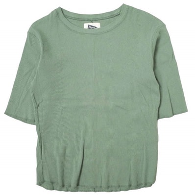 Pilgrim Surf+Supply ピルグリム サーフ+サプライ 23SS 日本製 Freya Rib Tee 五分袖リブTシャツ 37-04-0200-101 2 SAGE BEAMS カットソー トップス g13528