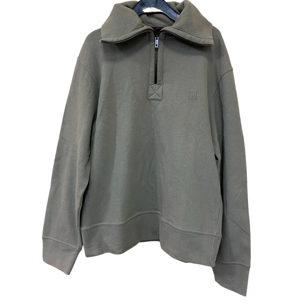 ルイヴィトン LOUIS VUITTON 長袖シャツ ハーフジップ 長袖 プルオーバー カーキ