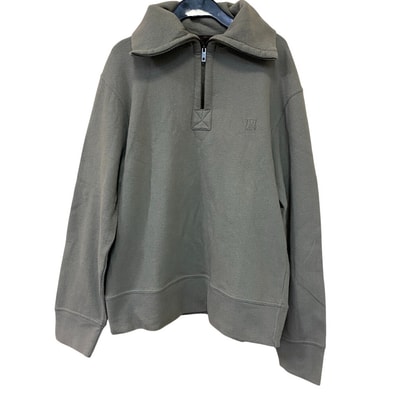 ルイヴィトン LOUIS VUITTON 長袖シャツ ハーフジップ 長袖 プルオーバー カーキ