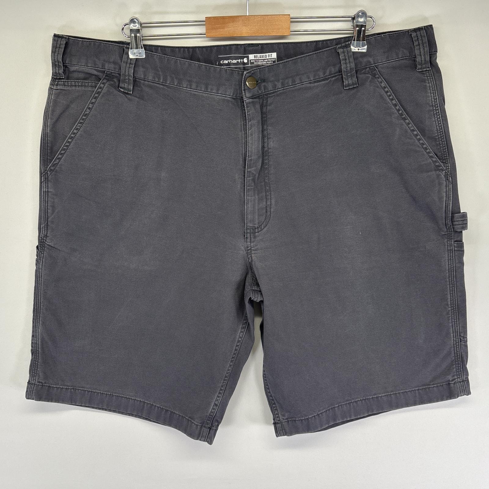 古着 カーハート Carhartt ショートパンツ ダック地 ハーフパンツ ショーツ ペインター ワーク 半ズボン w42 L11  グレー メンズ
