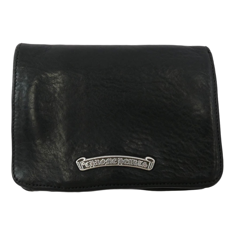 Chrome Hearts Joey by Fold Wallet / Heavy Leather "Black"