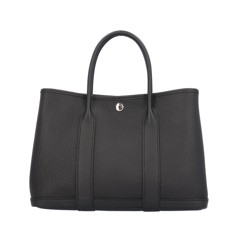 エルメス ガーデンパーティTPM トートバッグ ネゴンダ ブラック レディース HERMES  中古