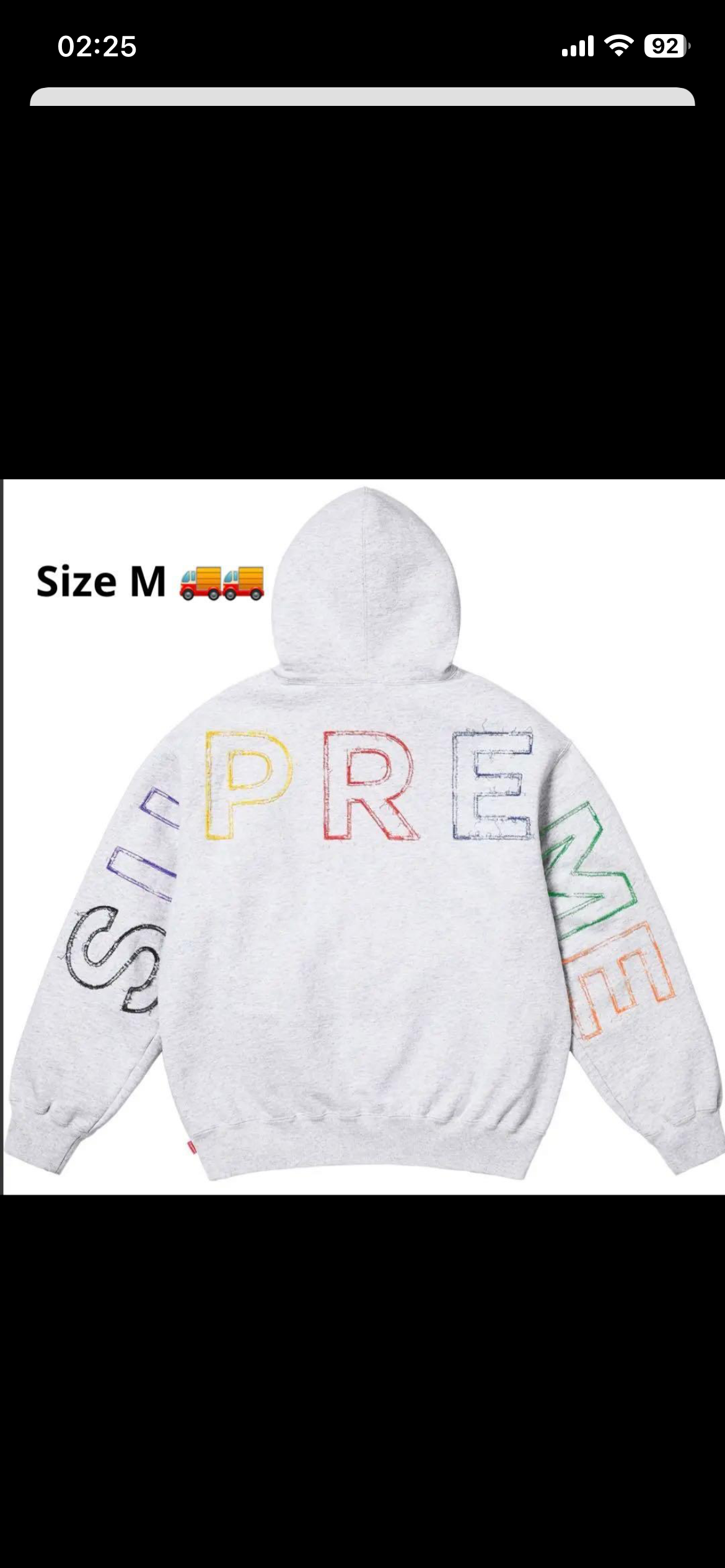 Supreme KAWS Chalk Logo Hooded Sweatshirt 