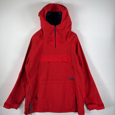 古着 80's/80年代 コロンビア Columbia アノラックパーカー ラグラン 紺タグ Sports Wear Company L レッド メンズ