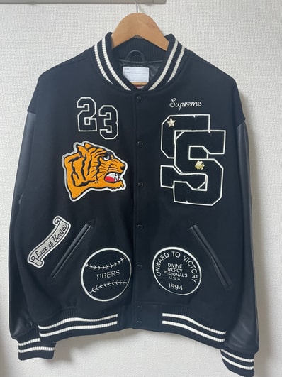 Supreme Tiger Varsity Jacket "Black"
