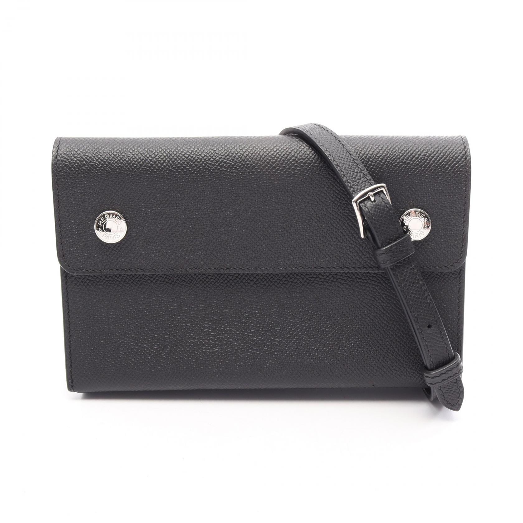 エルメス HERMES ナップ トゥーゴー ショルダーバッグ バッグ レザー カーフ(牛革) ヴォーエプソン ヴォーエプソン ブラック(エルメス) K刻印(2025年製造) レディース ブラック系 【中古】