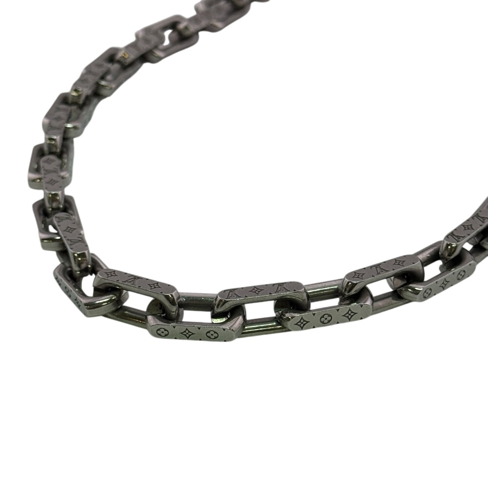 ルイヴィトン LOUIS VUITTON ネックレス モノグラム コリエ チェーン モノグラム アクセサリー M00307 シルバー