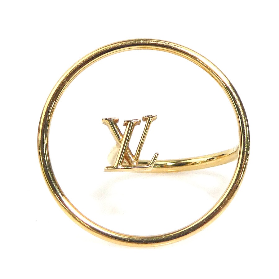 ルイ ヴィトン LOUIS VUITTON リング・指輪 バーグ LV エクリプス メタル ゴールド レディース M00768 9.5号【中古】 e62478a