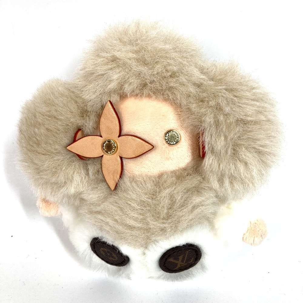 ルイヴィトン LOUIS VUITTON バッグチャーム マイ ヴィヴィエンヌ M02324 モノグラム バッグチャーム ファー キーホルダー フォックス ベージュ 未使用