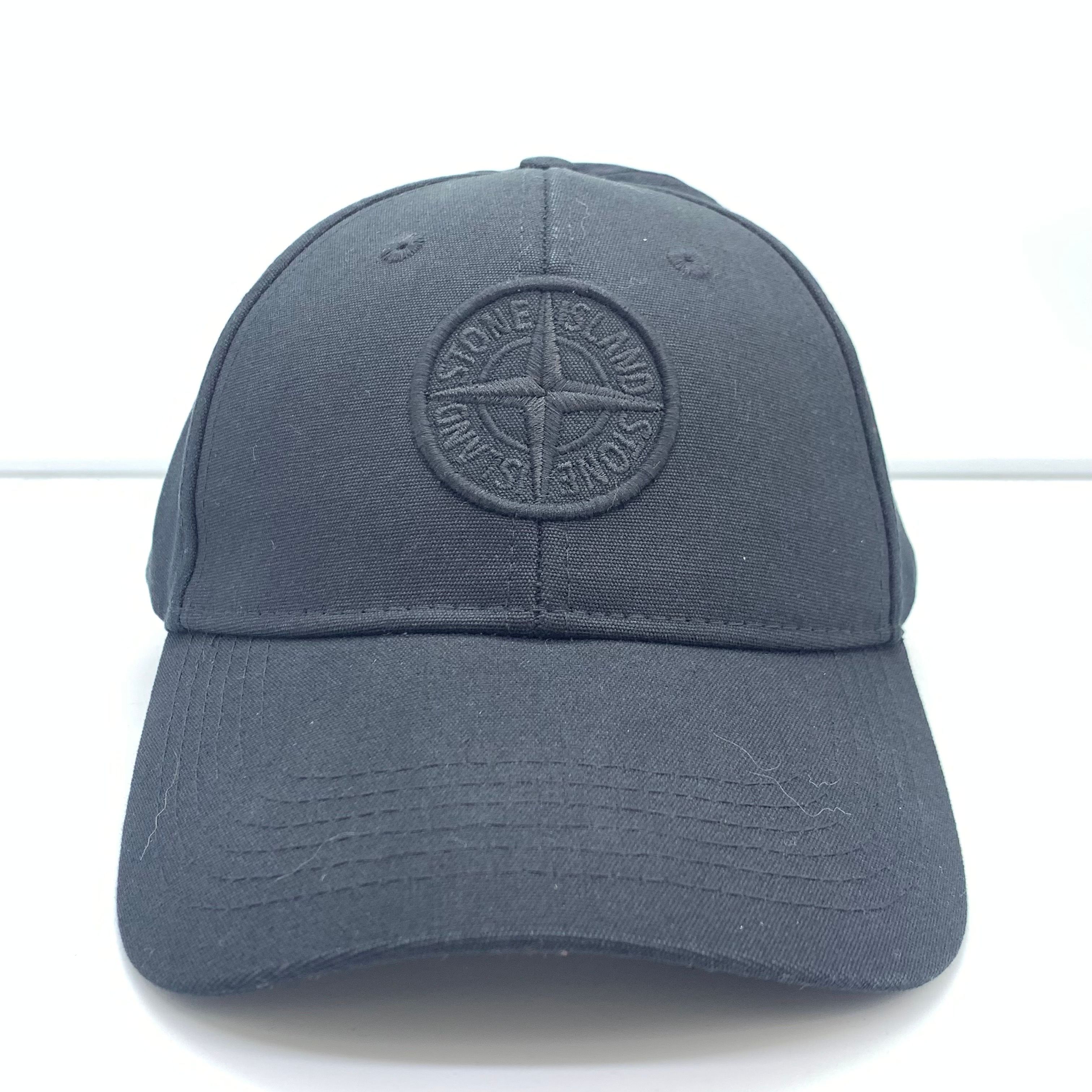 STONE ISLAND Cotton Reps 6-Panel Cap Black