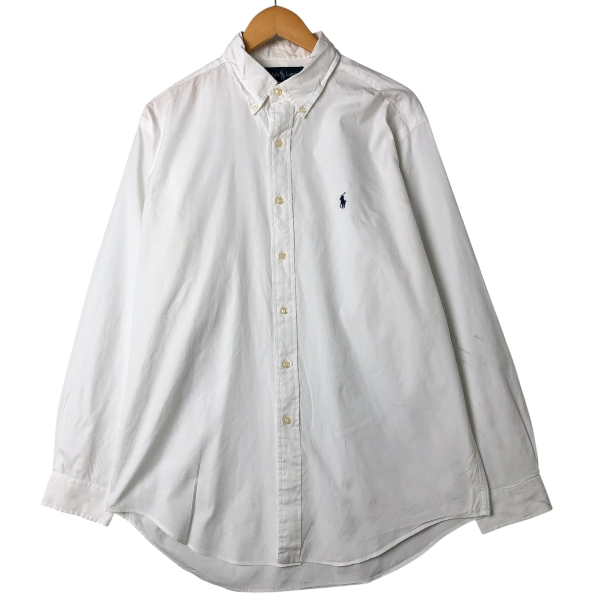 古着 ラルフローレン Ralph Lauren YARMOUTH 長袖 ボタンダウンシャツ メンズL相当/eaa548375