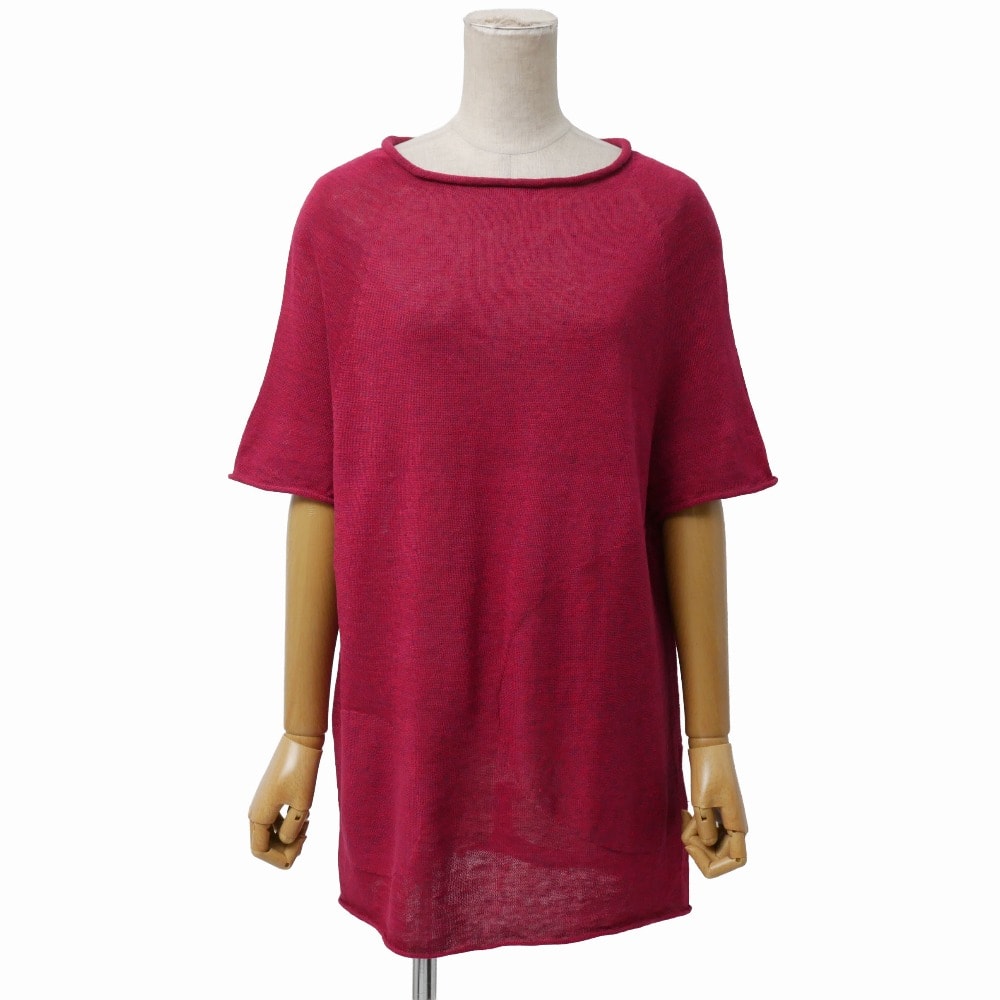 Y's Yohji Yamamoto ワイズ ヨウジヤマモト ニット サイズ2 総リネン トップス ブランド古着【中古】20260417/RA9064