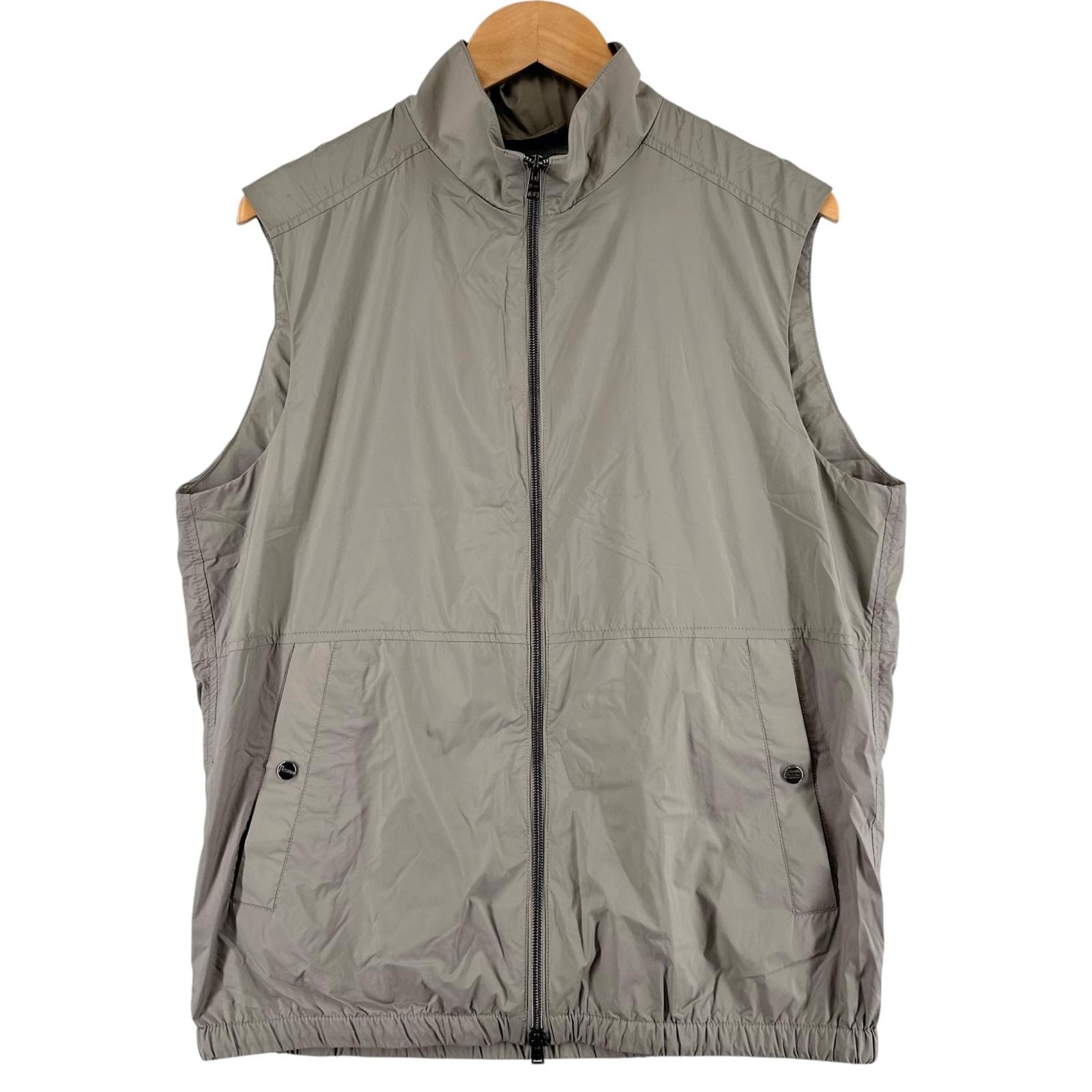 極美品 ヘルノ ベスト グレー メンズ 46 GI000379U