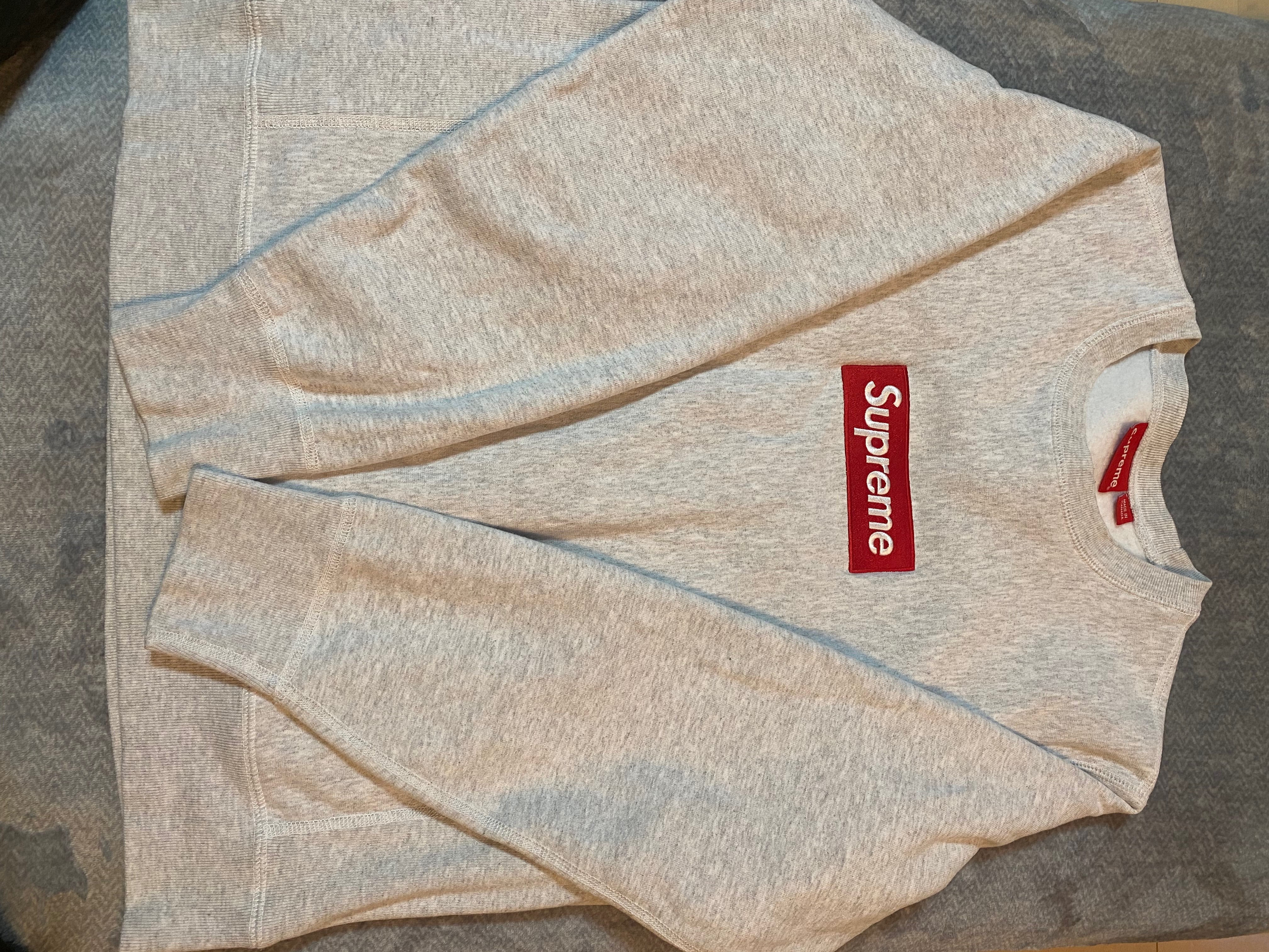Supreme Box Logo Crewneck Sweatshirt "Ash Grey" (18FW)
