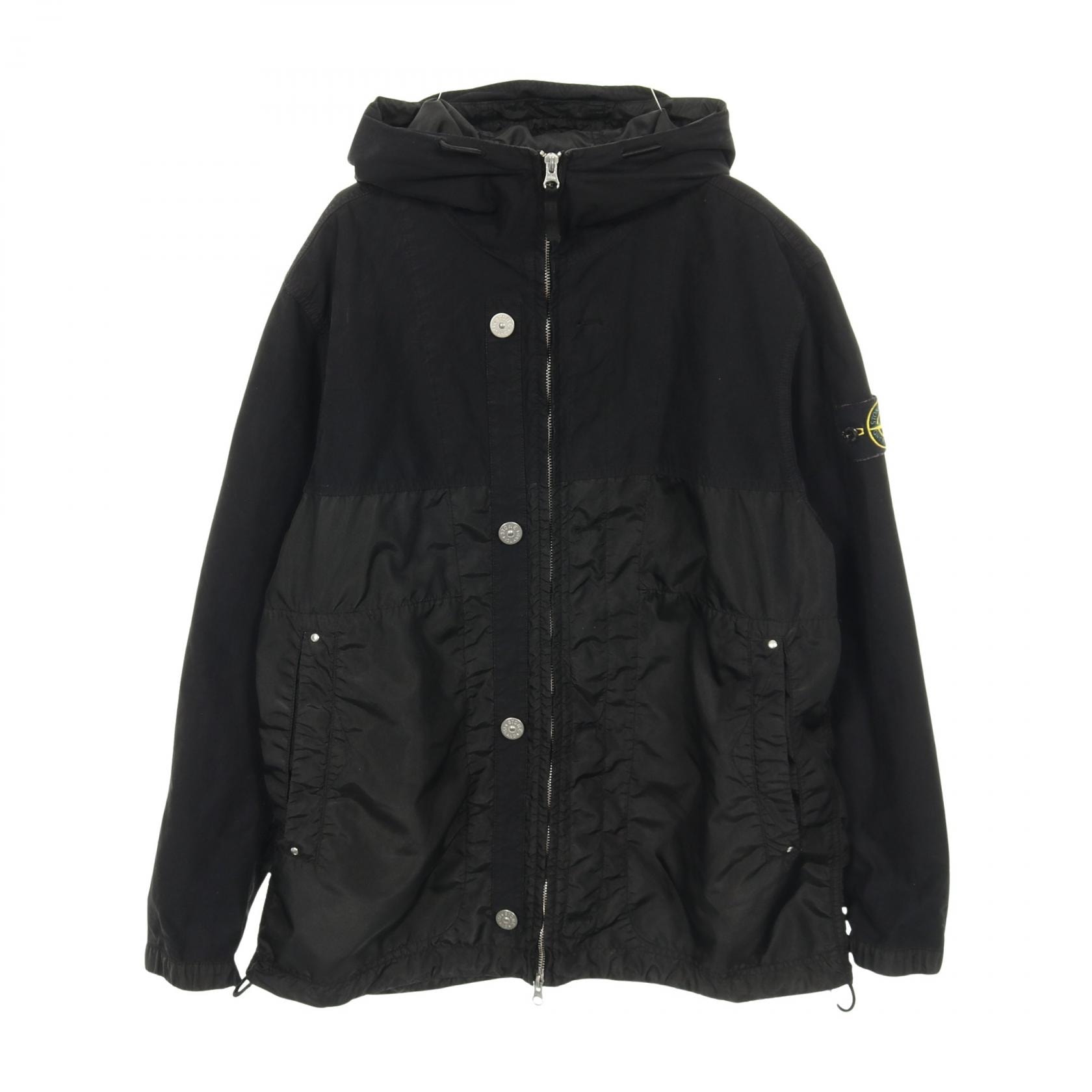 ストーンアイランド STONE ISLAND Technical Hooded Jacket ナイロンジャケット 衣料品 アウター ポリエステル メンズ ブラック系 【中古】