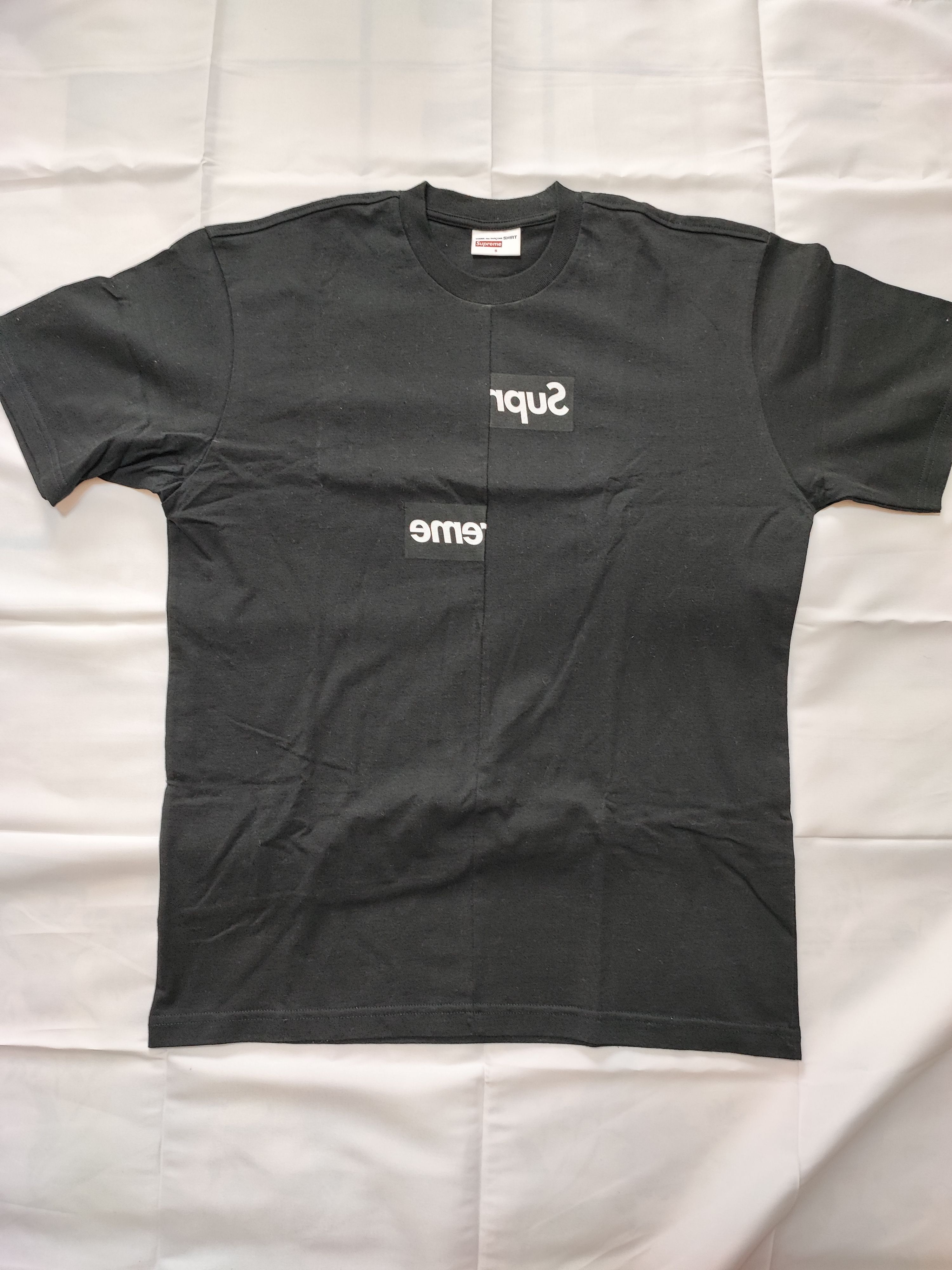 Supreme / Comme des Garçons SHIRT® Split Box Logo Tee "Black"