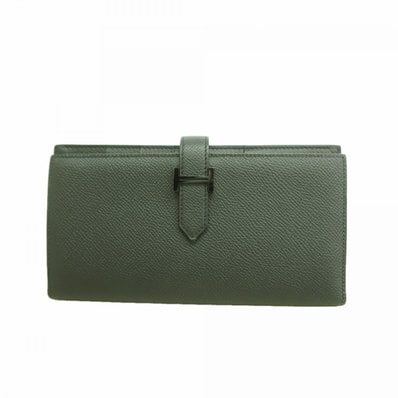 ★SALE【6gd4969】エルメス 長財布 ベアンスフレ ヴォーエプソン ソーブラック シルバー金具 U刻印【中古】メンズ レディース ユニセックス