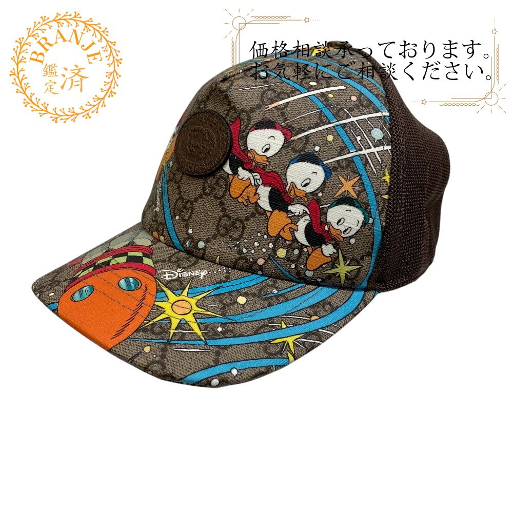 グッチ GUCCI キャップ GG柄 ベースボールキャップ ディズニーコラボ 648843 ブラウン