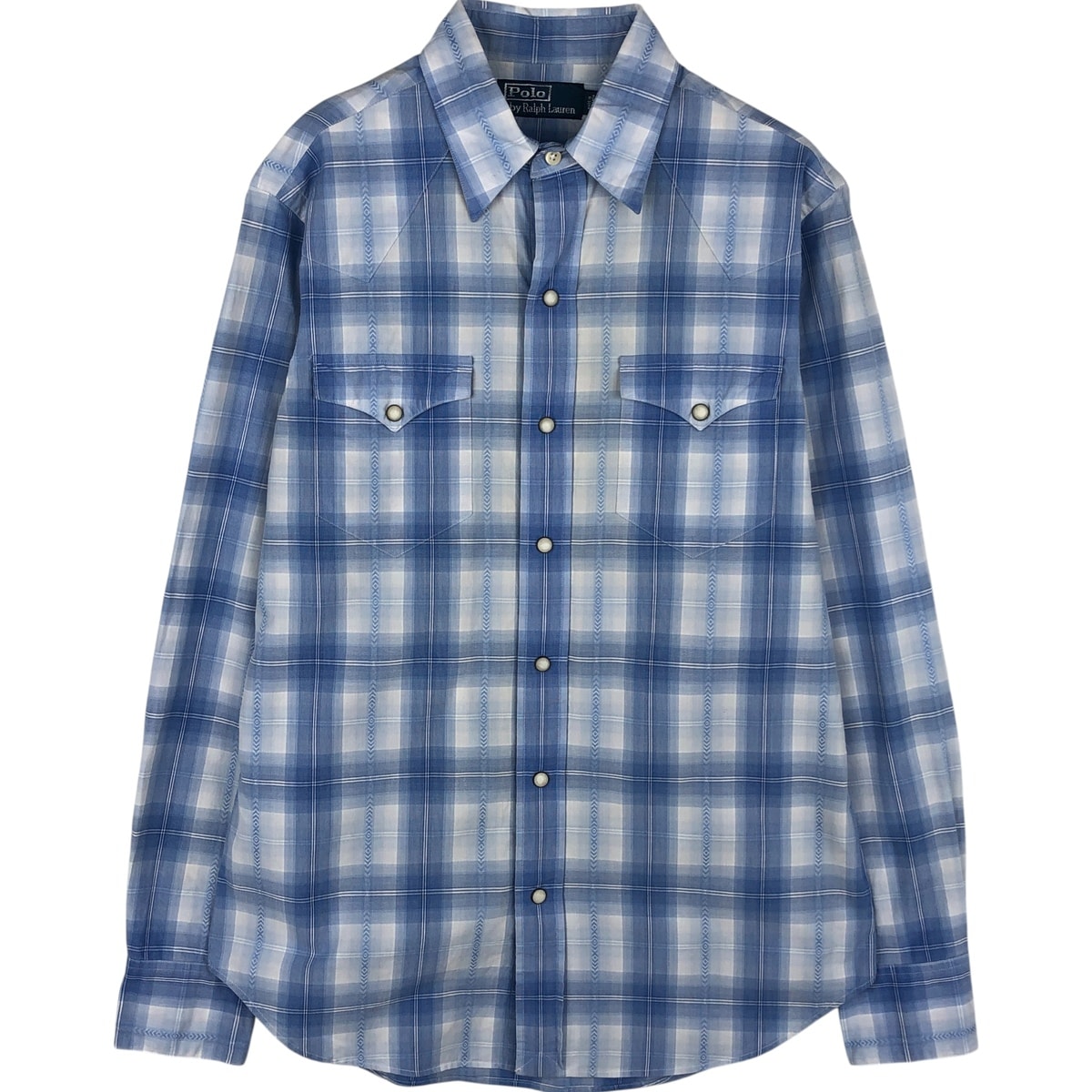 古着 ラルフローレン Ralph Lauren POLO by Ralph Lauren 長袖 ウエスタンシャツ メンズS相当/eaa612411