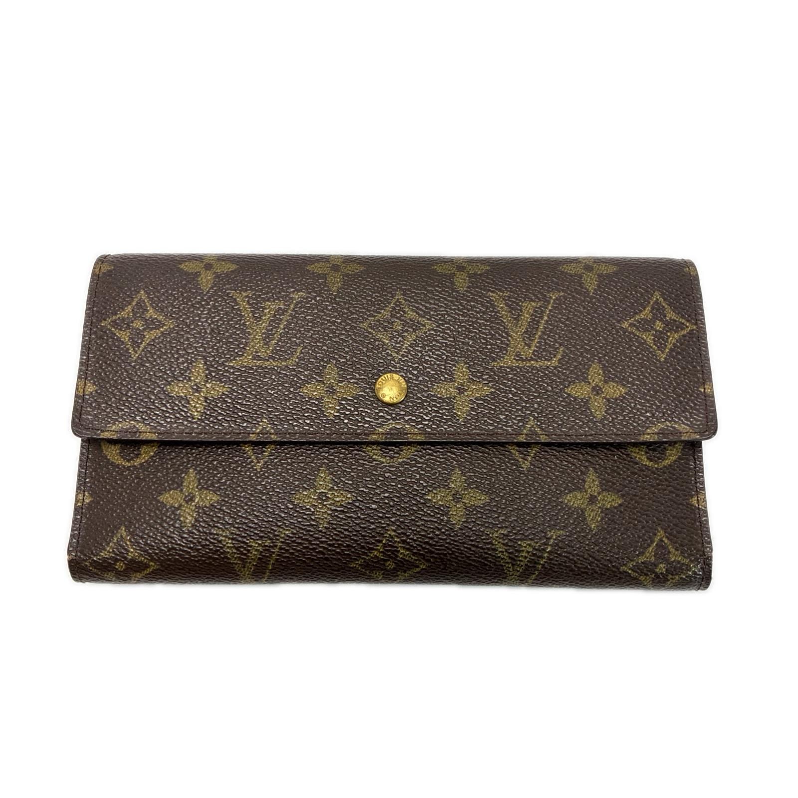LOUIS VUITTON ルイヴィトン モノグラム ポルト トレゾール インターナショナル M61215 3つ折り財布 レディース