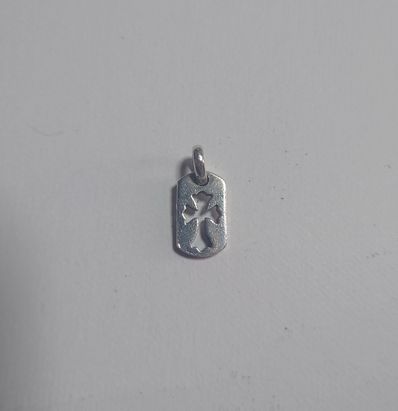 クロムハーツ タイニーカットアウトクロスドッグタグ チャーム ペンダントトップ