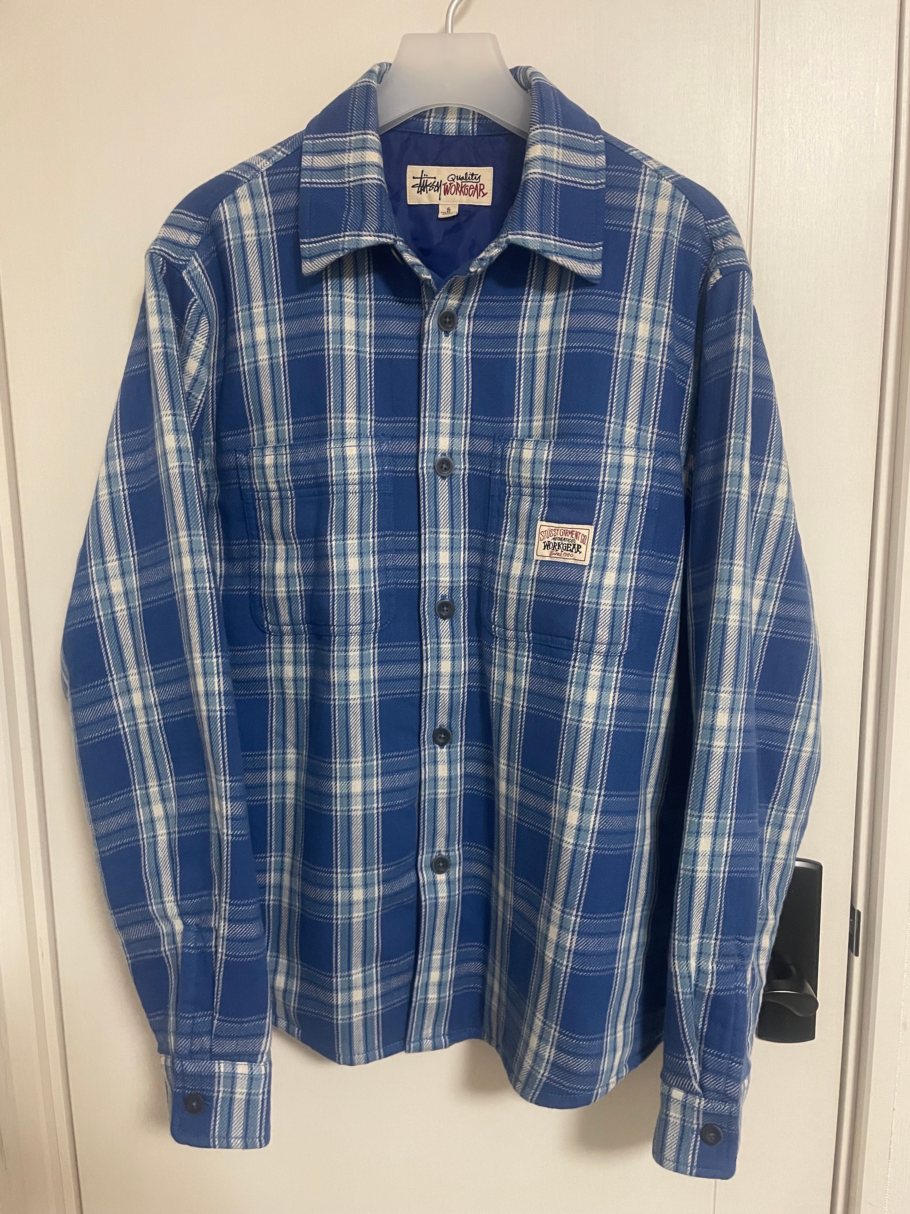 Stussy Lau Plaid Shirt Jacket "Blue"